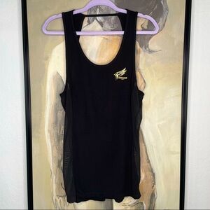 𝅺roberto Cavalli Sport Black Mesh Gym Tank